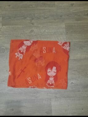 Asuna Sword Art Anime Print Orange Scarf